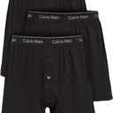 Calvin Klein Men's Cotton Classics 3-Pack Knit Boxer (Large)