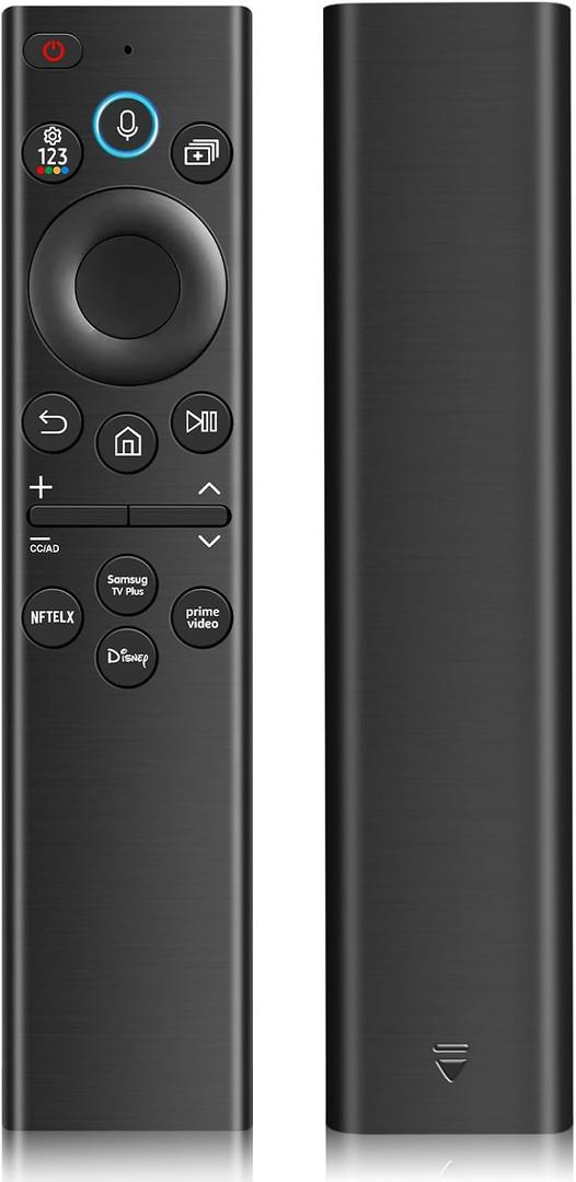 Replacement Voice Remote for Samsung Smart TV, No Solarcell, Black
for Samsung tv remote BN59-01385A, Universal Remote for QLED, Crystal UHD, Frame Series, with 4 Streaming Shortcut Buttons