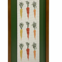 Framed Carrot Poster Canvas Print Art set of 2