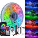 RV Awning Lights, 20ft 12V LED Light Strip with Remote and App Control, Waterproof RGB RV Exterior Light for Motorhome Camper Travel Trailers Food Trucks, RV Outdoor Lights