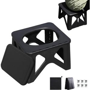 Portable Toilet Seat, Folding Stool Camping Potty, Outdoor Gear Bench, Road Trip Must Haves for Hiking, Backpacking, Tent Setup, Beach Use, Fishing, Rv, Car Travel Accessories