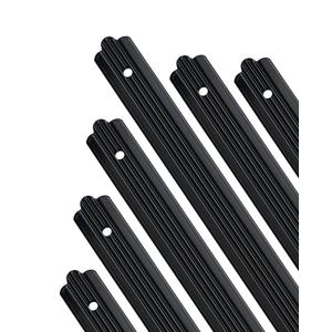 50 Pack Deck Balusters, 32.25" Flat Metal Deck Spindles Aluminum Deck Balusters, Metal Deck Balusters for Wood Metal Outside Deck Balusters for Deck Railing