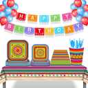 4 x 40Pcs Mexican Fiesta Paper Napkins Mexico Cactus Colorful Disposable Lunch Dinner Paper Napkin Set Mexican Fiesta Tableware Birthday Baby Shower Party Supplies