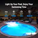 LED Pool Light for Inground Pool 120V 65W PRO, White Light 6500K with 6500lm High Brightness, Replace 300-800W Halogen Light