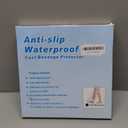 Bukihome Shower Watertight Foot Protector,Extra Wide Full Leg Cast Cover, Adult Leg Cast Covers, Extra Large Capacity Adult Thigh Tension & Super Waterproof Leg Protector, for Thigh Size (Clear)