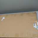 TSJ OFFICE Glass Dry-Erase Board - 36 x 24 Inches Wall Mounted Black Glass Magnetic Whiteboard, Frameless Large White Board for Office, Home & School