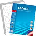 1.5" Circle Labels, Round Printable Stickers to Write On, Sticker Paper for Inkjet Printer, (20 Labels/Sheet), 30 Sheets
