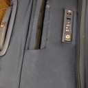 DELSEY PARIS Helium DLX Softside Expandable Luggage with Spinner Wheels, Navy Blue, Checked-Large 29 Inch
