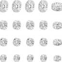 UNICRAFTALE About 40Pcs 4 Sizes Rhinestone Spacer Beads 316 Surgical Stainless Steel Beads 1~2mm Hole Stopper Beads Disc Rhinestone Bracelets Beads for Jewelry Making