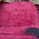 Soft Shaggy for Bedrooms, Hot Pink Area Rug, Fluffy Rugs for Living Room, Cozy Fuzzy Carpet for Kids, Perfect Indoor Decor for Boys and Girls 4x6 Feet