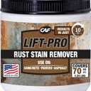 CAF Lift Pro Rust Stain Remover Concentrate for Concrete, Pavers, Brick, Tile and Grout, Outdoor Natural Cleaner Powder Makes 1 Gallon, No Scrub Rust Remover for Driveway, Patio and Asphalt Surfaces