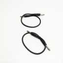 Pack of 2 .35mm (1/4 inch) Male-To-Male Audio Cable, Black