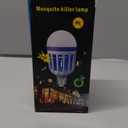 Bug Zapper Light Bulb, 2 in 1 Mosquitoes Killer Lamp Led Electronic Insect & Fly Killer, Porch Light for Entryway, Doorway, Corridor, Balcony and Patio (White)