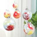 20 Pcs Clear Plastic Fillable Ornament Balls, Removable Top Clear Hanging Ornaments Ball, DIY Plastic Ornaments Round Balls, Perfect for Decoration On Christmas Trees, Wedding, Party (60 mm)