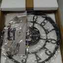 LEIKE Arabic Numeral Wall Clock 10IN Battery Operated Black, Silent Non Ticking, Wall Clocks for Living Room Decor, Small Classic for School, Office, Home, Kitchen, Bedroom