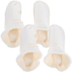 2Pairs Warm Clog Shoes Liner Plush Detachable Cotton Slippers for Winter Comfort Lightweight Soft Inner Lining and Washable for Indoor and Outdoor Use