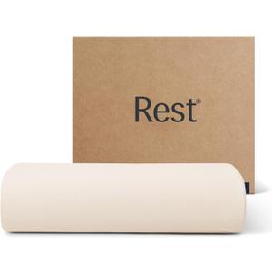 REST Evercool+ Flat Sheet Cali King/King Size, Breathable Luxury Bedding for Hot Sleeper and Night Sweats, Bed Sheet with Woven Ionic+ Self Cleaning Silver Yarn for Sensitive Skin, Snow Ivory (Cali King/King (104"X108"))