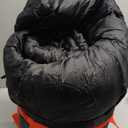 Sleeping Bag Cold Weather Sleeping Bags for Adults 0 Degree Sleeping Bag with Pillow Extra Large Flannel Big and Tall XXL Warm Winter Zero Degree Camping (Black_Red)