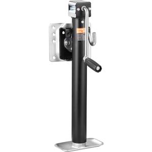 VEVOR Trailer Jack, 2500 lbs Load Capacity, Heavy Duty Swivel Bolt-on Trailer Jack, 15" Lift Trailer Jack Stand with Handle for RV Trailer, Horse Trailer, Utility Trailer, and Yacht Trailer (2500lbs)