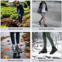 Waterproof Shoe Covers Slip-Resistant Overshoes Newly Upgraded and Latest Model for Men Women, Reusable Rain Boots for Outdoor, Cycling, Hiking, Work (Black, XL (Women 11-13, Men 10.5-13))