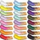JaGely 16 Pairs Ice Cream Arm Sleeves for Kids UV Sun Protection Football Basketball Baseball Compression Long Sleeves Youth