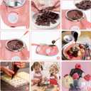 Outamateur Chocolate Melting Pot Electric Chocolate Fondue Mini Fondue Candy Maker with Double Melting Pot for Milk Chocolate,Cheese,Butter,Candy