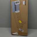 24 Inch Towel Racks for Bathroom Wall Mounted, Foldable Towel Rack with Shelf, Towel Storage Organizer with Movable 5 Hooks for Bathroom Lavatory, Silver