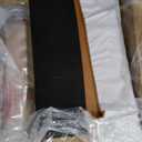 Vesgantti 100" Faux Leather Couch with Movable Ottoman, 3 Seater L Shaped PU Leather Sofa with Side Pocket, Comfy Mid Century Modern Modular Sectional Couch for Living Room, Apartment, Camel