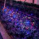 Solar Garden Firework Lights Outdoor, 4 Pack 360 LED 8 Lighting Modes Waterproof Landscape Decorative Sparklers Twinkling Starburst Lights for Yard Pathway Walkway Christmas, Colorful