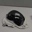 Lamicall Ski Goggles with 3X Anti-Fog - 100% UV Protection, OTG, Gifts for Skiing, Snowboard, Snowmobile, Men, Women (Black Frame - Silver Lens)