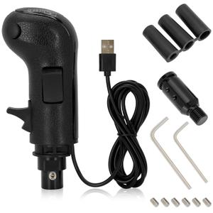 USB Truck Simulator Shifter, Compatible with Logitech G25, G27, G29, G923, Thrustmaster TH8A Shifter, semi shifter for pc,Gear Shift Lever for ATS and ETS2 Games-PC Sim Racing Shifter