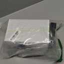 Bedside Table Lamp with Touch Control & USB C+A Charging Ports LED Desk Lamp with 2 AC Outlets, Minimalist Nightstand Light with Black Fabric Shade for Bedroom, Living Room, Office, White