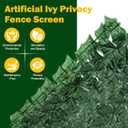 Artificial Ivy Privacy Fence Screen, 120x40 inch Dense Leaf Green Ivy Wall Panel, Super Privacy Greenery Backdrop Faux Ivy Greenery for Patio, Balcony, Garden, Backyard Indoor Outdoor Decor