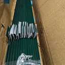 FOREHOGAR Metal Fence Post 4 Feet Green, Pack of 15, T Posts for Wire Fence, No Dig Steel U Post Fencing for Lawn Garden Wire Mesh Fence Poles Sign Outdoor Light Duty
