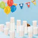 VDESFUEBY 24Pcs Baseball Plastic Cup 12Oz Reusable Baseball Plastic, Drinking Cups for Ball Games Ball Games Themed Party Supplies Birthday Party Favor Event Family Dinner