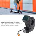 Electric Scooter Handlebar Switch Lock, 3 Pin Scooter Battery Power Display Switch Lock Handlebar Control Lock with Key for Voltage Distance Battery Health Monitoring