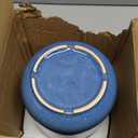 LE TAUCI Utensil Holder, 7.3"+5.4" Ceramic Kitchen Utensil Holder for Countertop, Large Cooking Utensil Crocks Gift for Mother's Day, Costal Ocean Home Kitchen Decor, Set of 2,Glaze Marble Blue