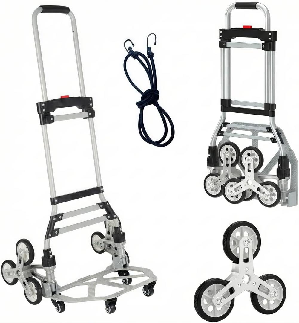 Stair Climbing Cart, 260 lbs Capacity Stair Climber Hand Truck and Dolly