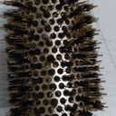 AIMIKE Round Hair Brush, Nano Thermal Ceramic & Ionic Tech, 2.1 Inch Barrel with Boar Bristles for Enhanced Texture, Golden, Hair Drying, Styling, Curling and Shine + 4 Free Clips