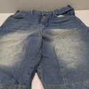 Streetwear Baggy Summer Jorts Y2K Shorts Dark wash Jorts Denim Bermuda Shorts, XL