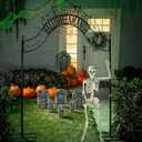 Chumia 8.08 ft Halloween Archway Cemetery Outdoor Entrance Graveyard Decor, 8.2 x 6.23 ft/ 2.5 x 1.9 m