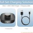 Charger for Oura Ring 4/ Ceramic - Size 11 - Quick Charge Dock with 3FT USB-C Cable, Fast Replacement Charging Base Compatible with Oura Ring Gen 4