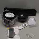 Black Ceiling Fans with Lights - 46" Flush Mount Ceiling Fan with Remote and 5 Reversible Blades, 3CCT Dimmable, 6 Wind Speeds&2H Timer, Indoor Low Profile Fan Light Fixture for Modern Bedroom