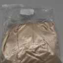 ZAFUL SPORTS Women's Sexy Silky Satin Off The Shoulder Ruched Slit Bodycon Maxi Dress for Prom Wedding Guest, Golden, S