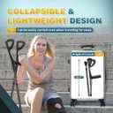 BeneCane Forearm Canes Lightweight Arm Crutch Adjustable Ergonomic Comfortable on Wrist Non Skid Rubber Tips