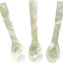 Set of 3 Hand craft Mother of pearl caviar spoon (3 QTY, 3.5 Inches)