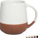 Bosmarlin Extra Large Ceramic Coffee Mug, 22 Oz, Dishwasher and Microwave Safe, Oversized Big Tea Cup (White)