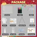 LED Note Board with 7 Colors, Includes Adapter, 13"x10" Led Drawing Board for Kids, Light Up Dry Erase Boards with 7 Markers, Soft Cloth, Hanging Chain, Holiday Trend Gift