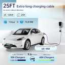 QIAO Level 2 EV Charger J1772,48A/11.5KW,Wall Charging Station,25ft Cable