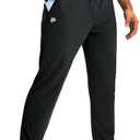 Mens Sweatpants with Zipper Pockets Joggers for Men Workout Athletic Gym Track Fitness Clothing Gifts (Black, M)